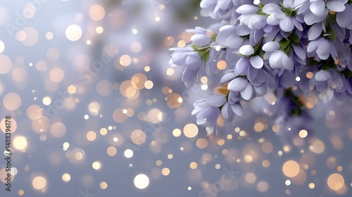 Elegant Floral Arrangement with Soft Lighting photo