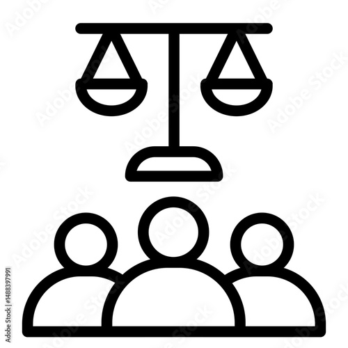 Due proccess icon in vector illustration