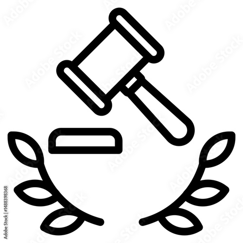 Legal aid icon in vector illustration
