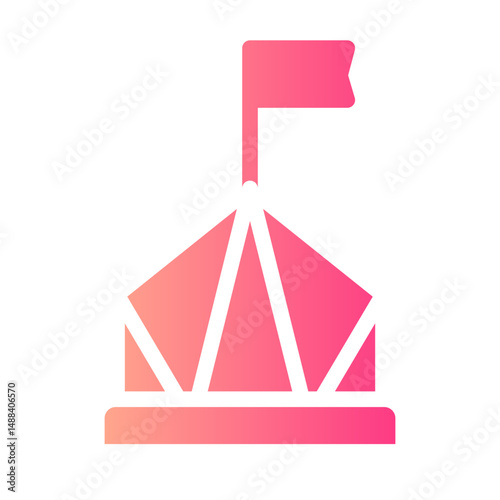 tent gradient icon