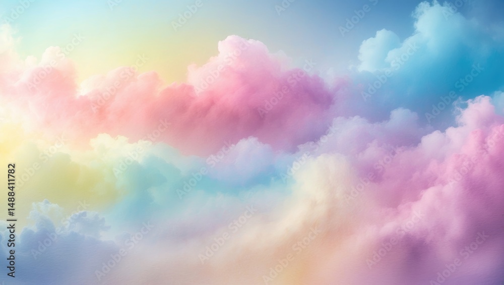 Pastel Colored Sky and Textured Background Pastel Colored Sky and Textured Background