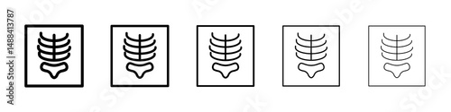 X ray icon concept. graphic design, logo, Web, UI.