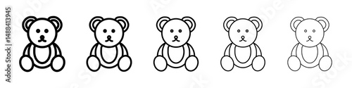 Teddy bear icon concept. graphic design, logo, Web, UI.