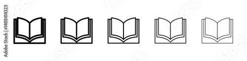 open book icon concept. graphic design, logo, Web, UI.
