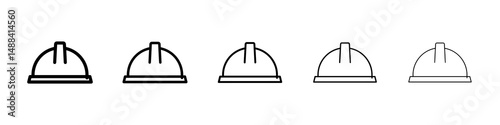 Hard hat icon concept. graphic design, logo, Web, UI.