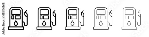 Gas station icon concept. graphic design, logo, Web, UI.
