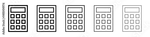 Calculator icon concept. graphic design, logo, Web, UI.