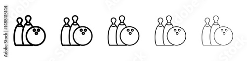 Bowling icon concept. graphic design, logo, Web, UI.