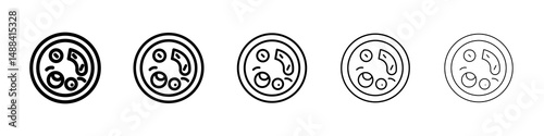 Bacteria icon concept. graphic design, logo, Web, UI.