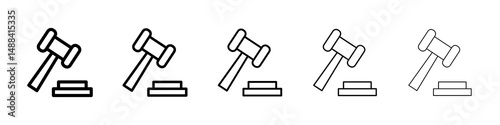 Auction icon concept. graphic design, logo, Web, UI.