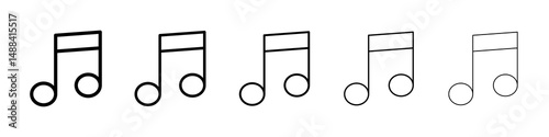Music icon concept. graphic design, logo, Web, UI.
