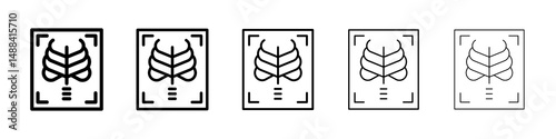 X ray icon concept. graphic design, logo, Web, UI.