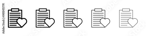 Wish list icon concept. graphic design, logo, Web, UI.