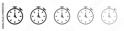 Timer icon concept. graphic design, logo, Web, UI.