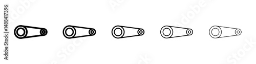 Timing belt icon concept. graphic design, logo, Web, UI.
