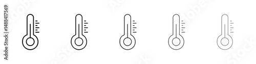 Thermometer icon concept. graphic design, logo, Web, UI.