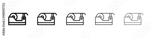 Tape dispenser icon concept. graphic design, logo, Web, UI.