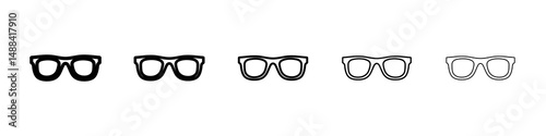 Sunglasses icon concept. graphic design, logo, Web, UI.