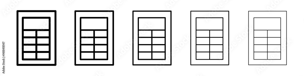 Spreadsheet icon concept. graphic design, logo, Web, UI. Spreadsheet icon concept. graphic design, logo, Web, UI.
