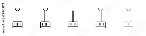 Snow shovel icon concept. graphic design, logo, Web, UI.