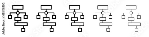 Sitemap icon concept. graphic design, logo, Web, UI.