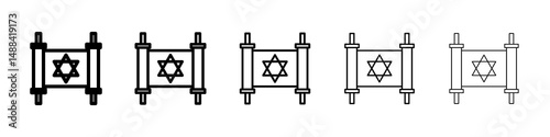 Scroll Torah icon concept. graphic design, logo, Web, UI.