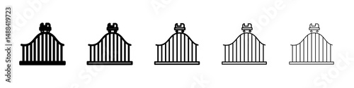 Roller coaster icon concept. graphic design, logo, Web, UI.