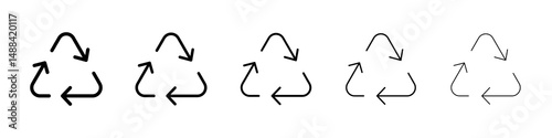 Recycle icon concept. graphic design, logo, Web, UI.