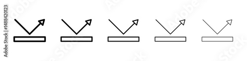 Reflect icon concept. graphic design, logo, Web, UI.