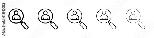 Recruitment icon concept. graphic design, logo, Web, UI.