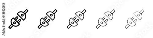 Plug connection icon concept. graphic design, logo, Web, UI.