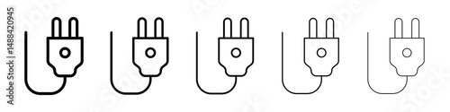 Plug icon concept. graphic design, logo, Web, UI.