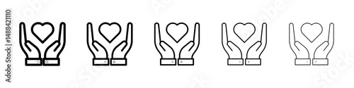 Philanthropy icon concept. graphic design, logo, Web, UI.
