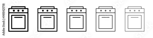 Oven icon concept. graphic design, logo, Web, UI.
