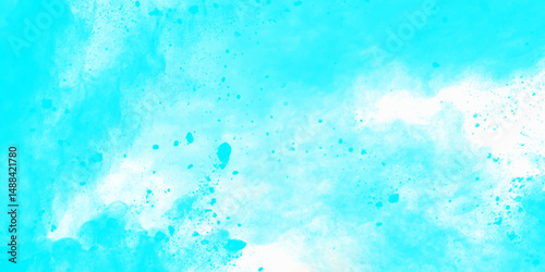Abstract blue water color hand painted art victor illustration. white blue painted smoky textured white color powder explosion. white and blue Smoke background elegant luxury space	

