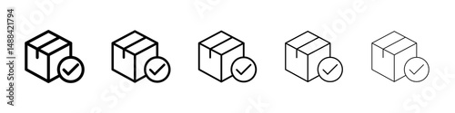 Order receive icon concept. graphic design, logo, Web, UI.