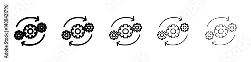 Operation icon concept. graphic design, logo, Web, UI.