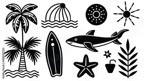 Fun and Playful Seaside Vector Collection Set