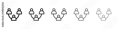 Network icon concept. graphic design, logo, Web, UI.