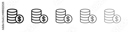 Money icon concept. graphic design, logo, Web, UI.