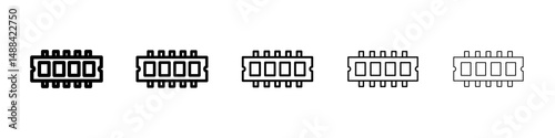 Memory icon concept. graphic design, logo, Web, UI.
