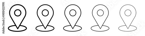 Map marker icon concept. graphic design, logo, Web, UI.