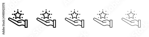 Loyalty program icon concept. graphic design, logo, Web, UI.