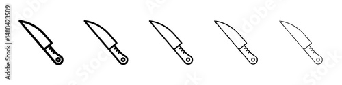Kitchen knife icon concept. graphic design, logo, Web, UI.