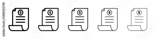Invoice payment icon concept. graphic design, logo, Web, UI.