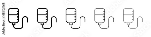 IV drip icon concept. graphic design, logo, Web, UI.