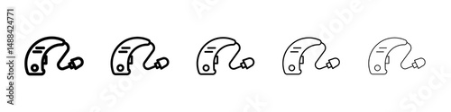 Hearing aid icon concept. graphic design, logo, Web, UI.