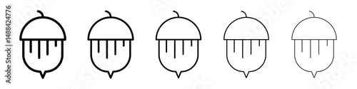 Hazelnut icon concept. graphic design, logo, Web, UI.