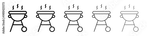 Grill icon concept. graphic design, logo, Web, UI.