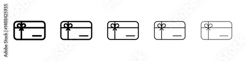 Gift card icon concept. graphic design, logo, Web, UI.